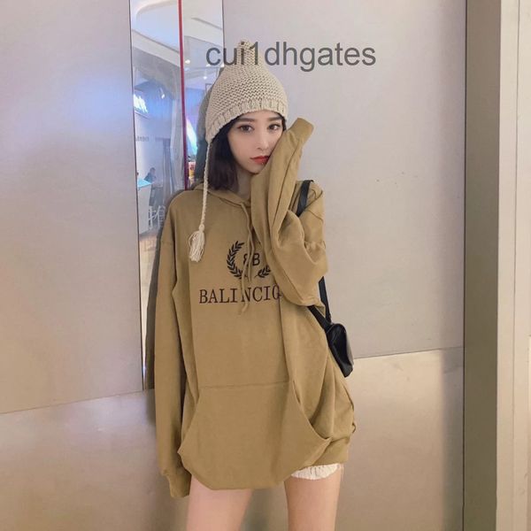 

2022 designer b br coats and hoodies sweater men's women's hooded loose ins couple bottomed shirt versatil d8qr, Black