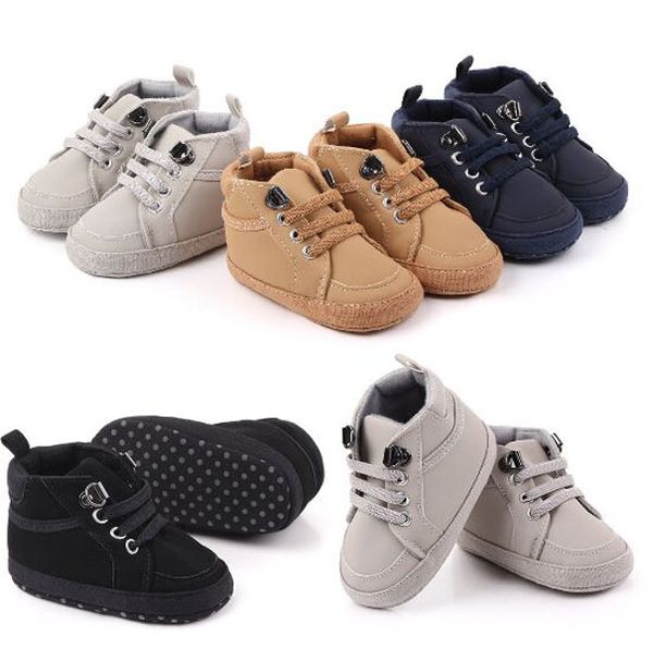 

Toddler Shoes Classic Newborn First Walker Infant Soft Soled Anti-slip Baby Shoes for Girl Boys Sport Sneakers Crib Bebe Shoe 2pairs/lot, Black