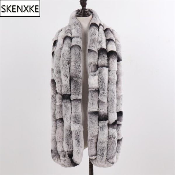 

winter women knitted real rex fur scarf natural soft long style rex fur muffler lady warm 100% genuine scarves291v, Blue;gray