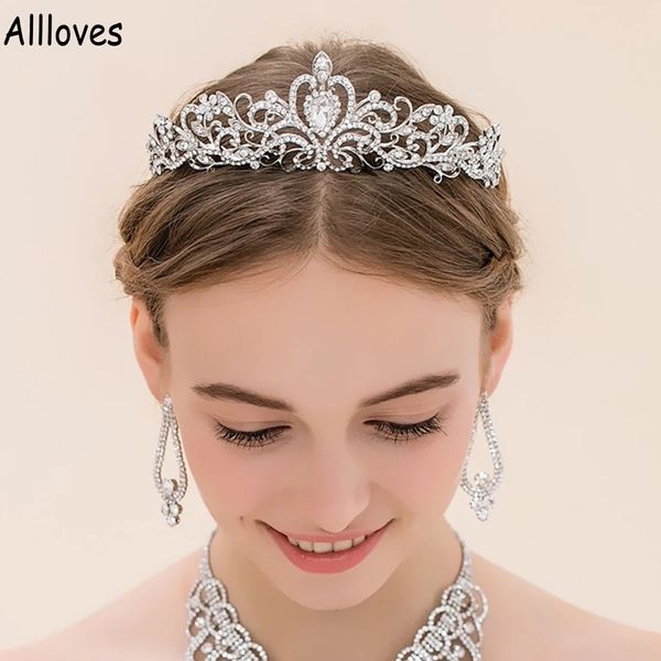 Copricapo da sposa in cristallo Corone e diademi con fascia a pettine per ragazza o donna Festa di compleanno Matrimonio Prom Natale San Valentino Accessori per capelli Regalo CL0879