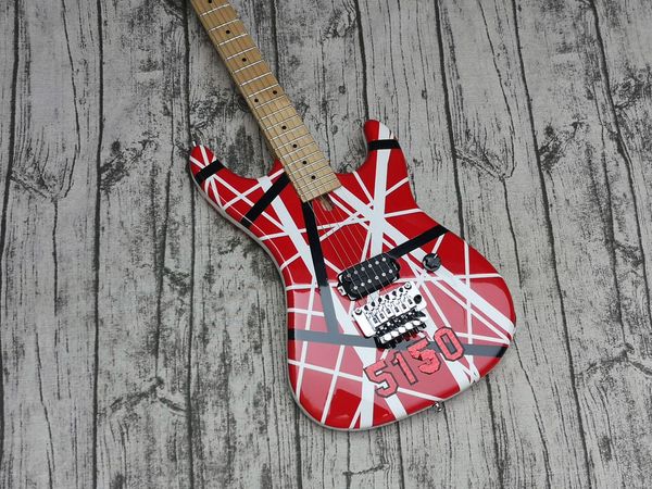 

5150 electric guitar, ash body,edward eddie van halen banana shape maple neck