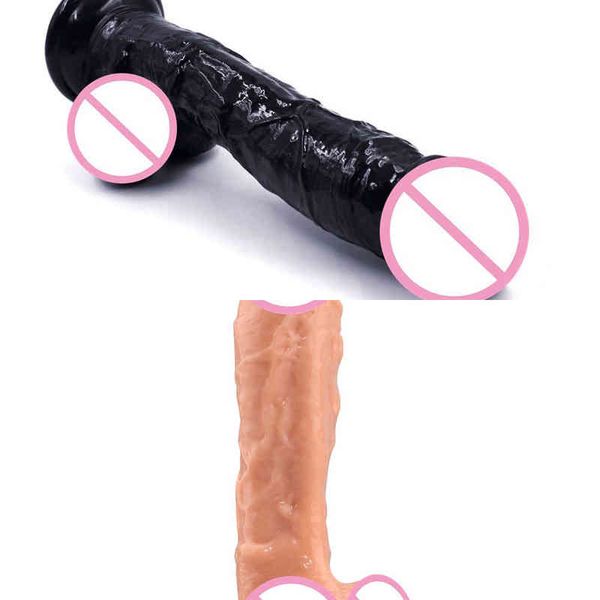 NXY Dildos Pênis Artificial Feminino Masturbação Linha Elétrica Vibrador Adulto Toy Sucker Wear 0316