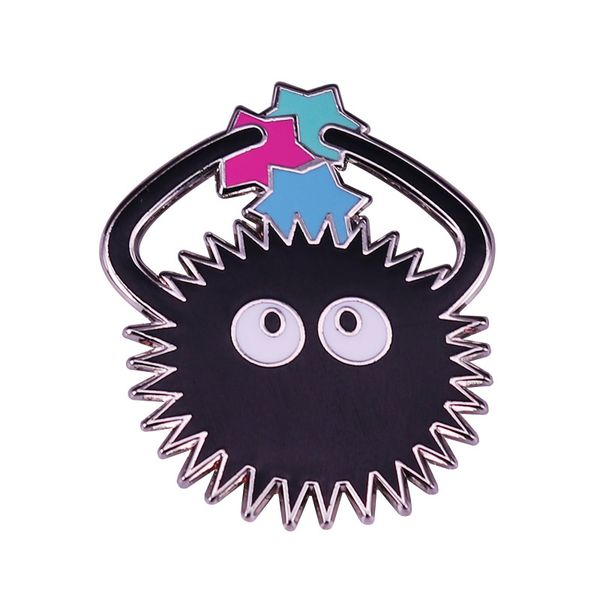 

soot sprite enamel pin studio ghibli character pin badge, Blue