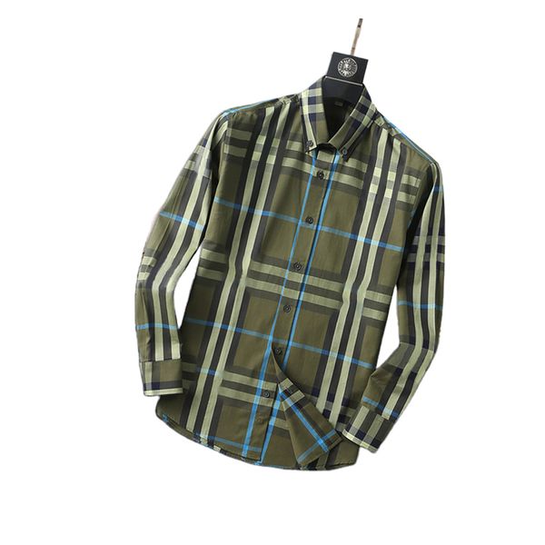 

2022 designer fashion men's long sleeved shirt spring and women's plaid shirt pattern, White;black