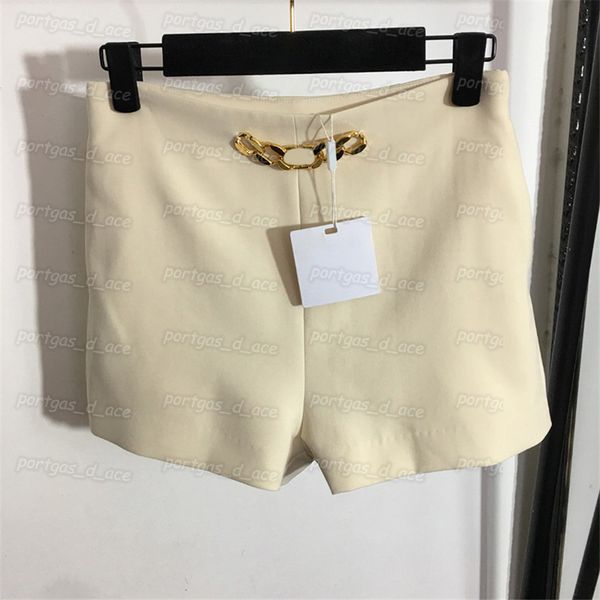 

vintage womens shorts metal chain waist short pants summer street style shorts for women, Black