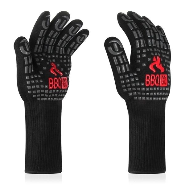 Inkbird 14-Zoll-BBQ-Grillhandschuhe 1472 Extrem hitzebeständiger Handschuh Rutschfeste Silikon-isolierte Handschuhe zum Kochen 220701