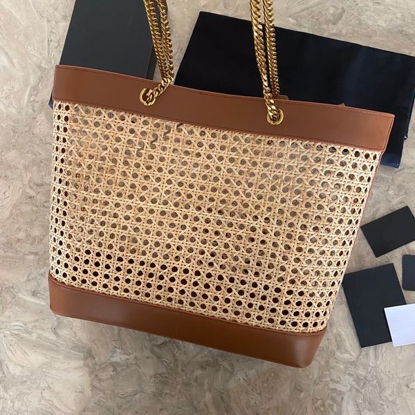 

new shopping bag toyshopplng woven leather bamboo basket