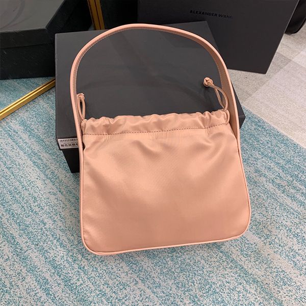 

superior quality 22 spring summer silk drawstring armpit shoulder bag handbags a