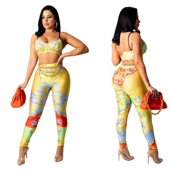 

womens tracksuits ladies yoga suit trousers running casual slim sets sleeveless outfits crops and sport pants casual survetement femme cloth, Gray