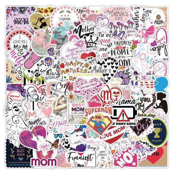 

100pcs mother's day gift stickers diy graffiti decals sticker