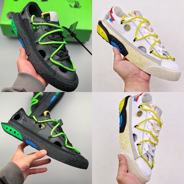 

shoes blazer low casual ow white university red black green men womens running sneaker dh7863-100