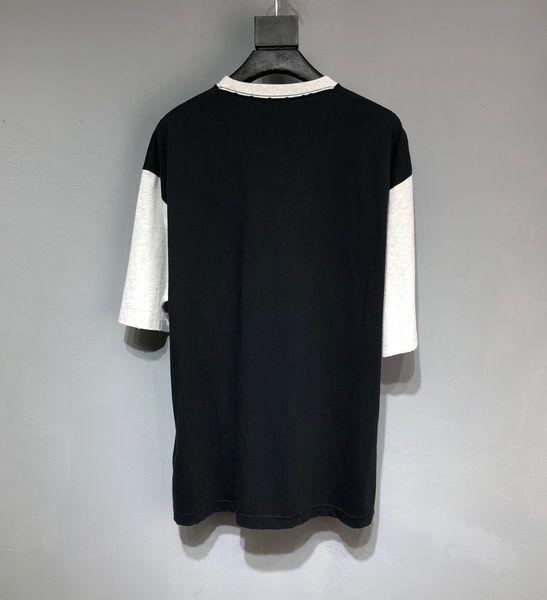

hip hop muscle fit curved hem white cotton custom printing men women t shirt casual quantity trend oversize xs-l 6543, Black;brown