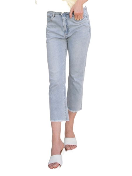 

motf premium cotton straight leg jeans 27oq#, Blue