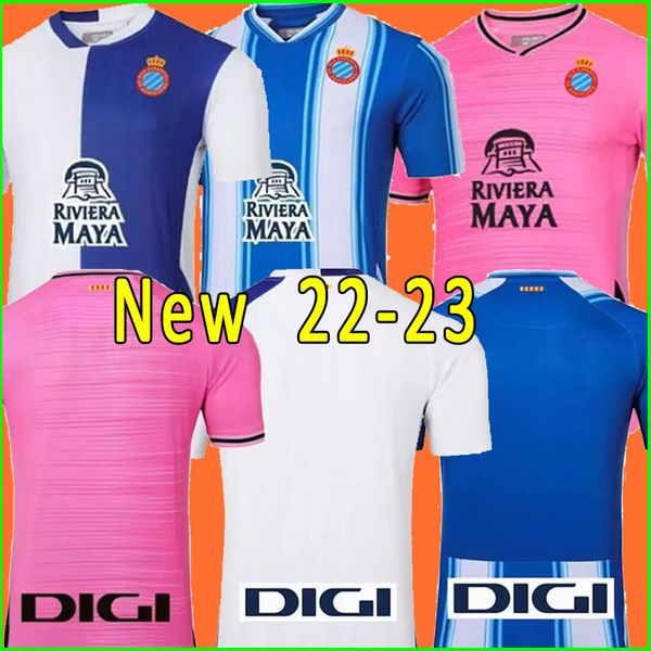 

22 23 men espanyol soccer jersey espanyol b.iglesias rosales s.darder ferreyra david loppez javi lopez marc roca m.hermoso 2022 2023 camiset, Black;yellow