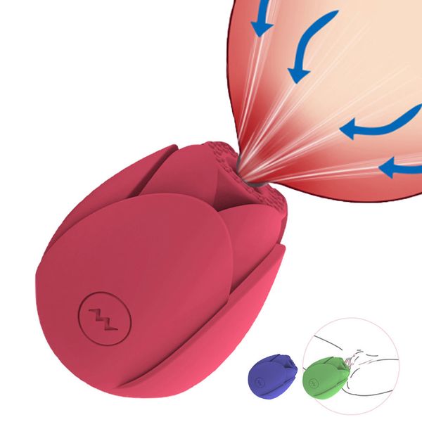 

rose shape vaginal sucking vibrators erotic nipple sucker oral clitoris stimulation powerful toys for women