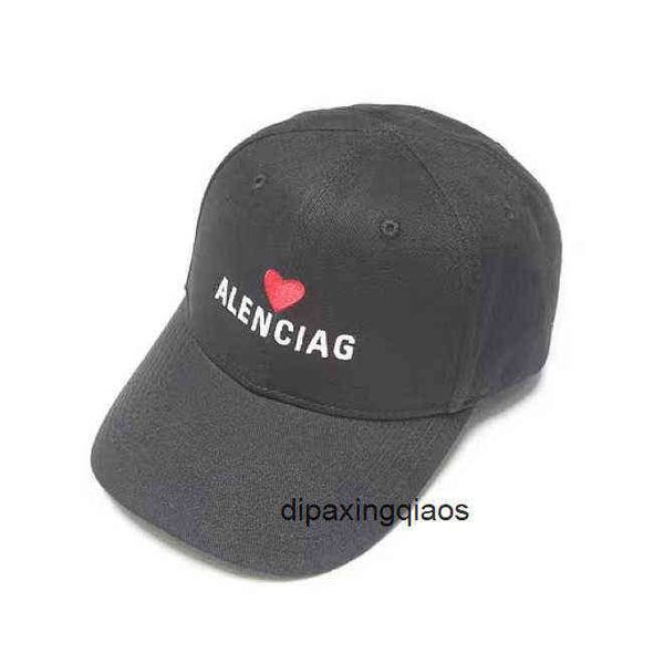 

designer ball caps paris b balencaigass letter printed paris home hat red love black and white two men's and women's same duck ton, Blue;gray