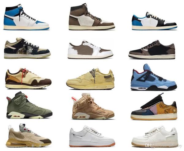 

authentic fragment x travis design shoes 1 high og ts sp scott men low military blue 1s sail black shy pink woman dh3227-105 outdoor sneaker