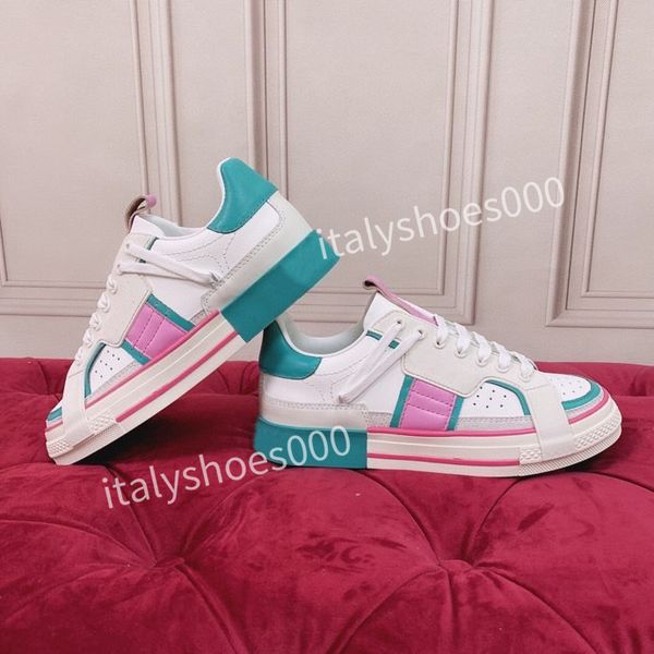 

designer casual shoes men womens sneakers bee chaussures leather trainers embroidery stripes sneaker size white color walking sports shoe hc, Black