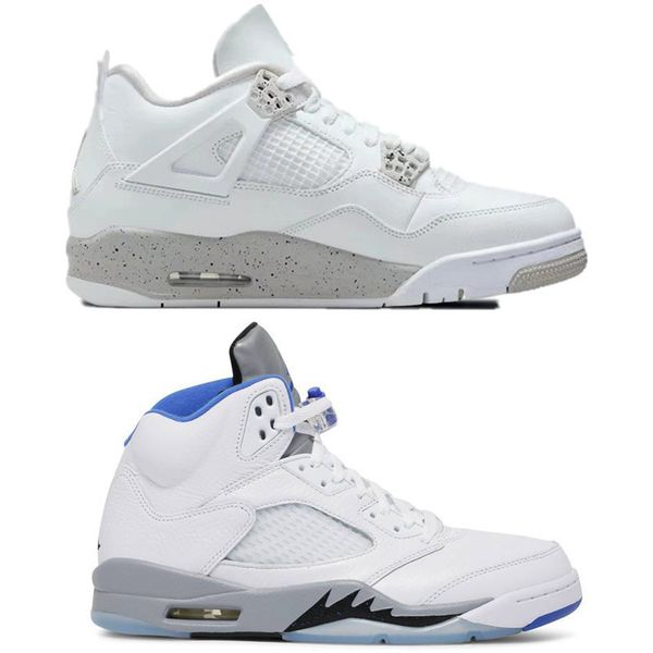 

shoes 4 4s og white cement 5s men sneakers women training