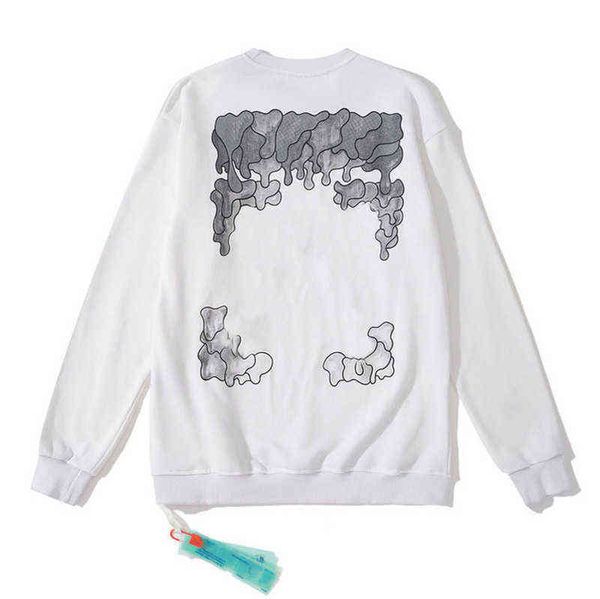 

fashion offs brands sweatshirts man's long sleeves hoodies dissolving gradient with arrows hip hop black woman clothing oversize sweats