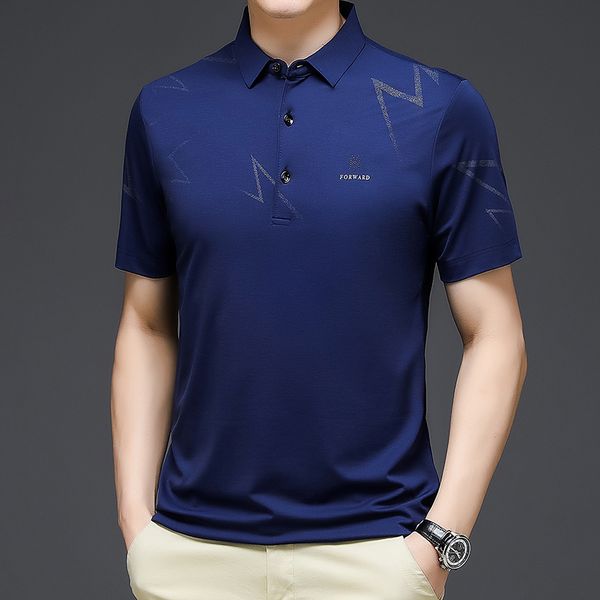 

2022 logo embroidery polo shirts men trendy brand summer new men golf polo shirts short sleeve male business casual clothes, White;black