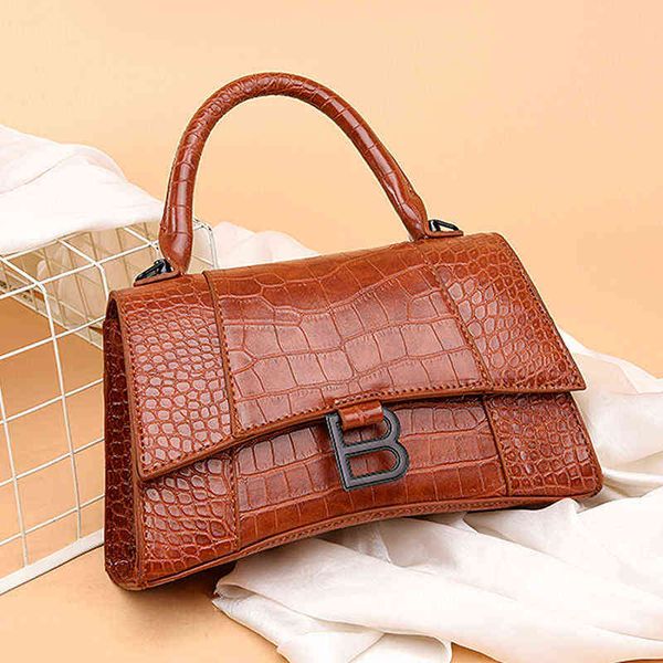 

handbag advanced women's hourglass new crocodile pattern versatile portable shoulder messenger bag small