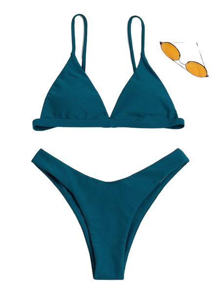 

plain high cut bikini swimsuit s5uj#, White;black