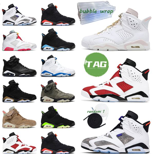

6s men basketball shoes 6 carmine unc gold hoops dmp university blue british khaki green infrared mens sports trainer sneaker