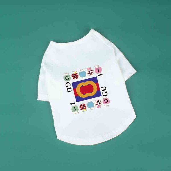

family valentine's day short sleeve fashion pet clothes pure cotton elastic spring and summer thin t-shirt casual teddy, White;black