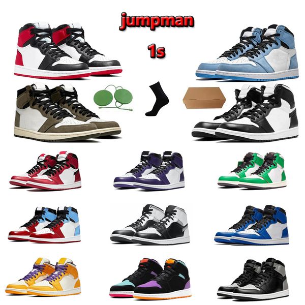 

new og og 1 1s sneaker basketball shoes outdoor many styles good quality 36-46 unc, Black