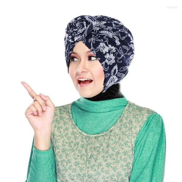 Donne Turban African Pattern Knot Headwrap Fashion Warm Bandana Cappelli da donna Bandanas Bandanas Accessori per capelli Beanie/Cappelli da cranio Oliv22