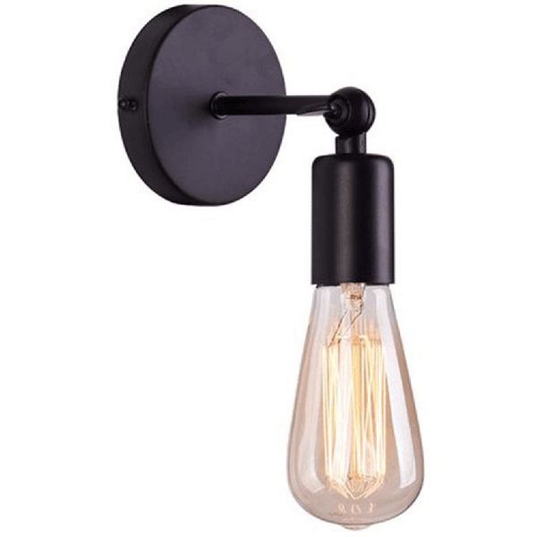 Duvar lambası İskandinav Ahşap Sconce E27 Retro Başucu Vintage Kapalı Aydınlatma Yatak Odası Oturma Odası Ev Dekor LED Işık Fikstür Wall