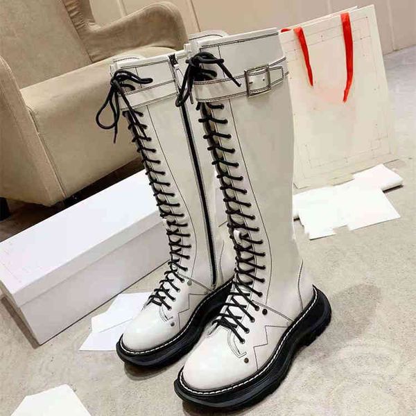 

boots high end autumn and winter women's boots yang mi naza the same cowhide high knight long women, Black