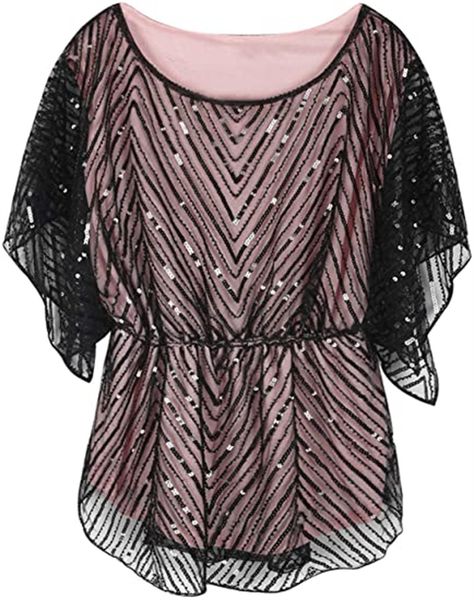 

& tees sequined blouse blouse with shimmering beading evening jacket, White