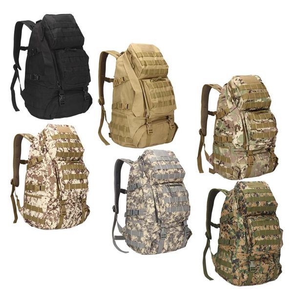 Day Packs 36-55L Zaino esterno in tessuto Oxford Zaino Molle Resistente all'acqua Bug Out Bag Campeggio sportivo