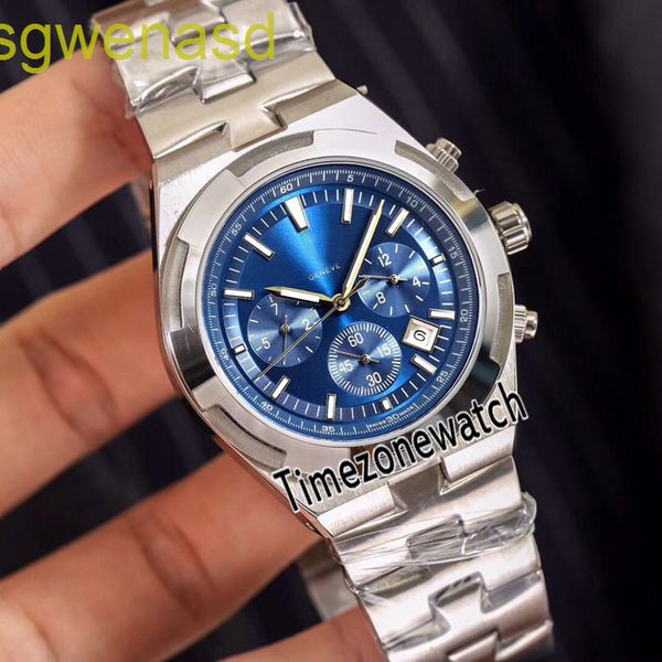 

new overseas 5500v/110a-b148 steel case blue dial a2813 automatic mens watch stainless steel bracelet watches 7 colors timezonewatch e12a1, Slivery;brown