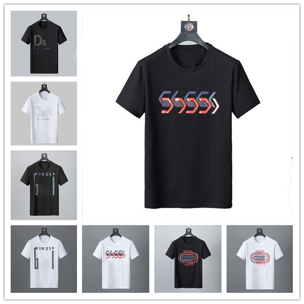 

mens designer clothes famous mens dress t shirt design print round neck short sleeve black white fashion men women tees 100%cotton m-3xl#08, White;black