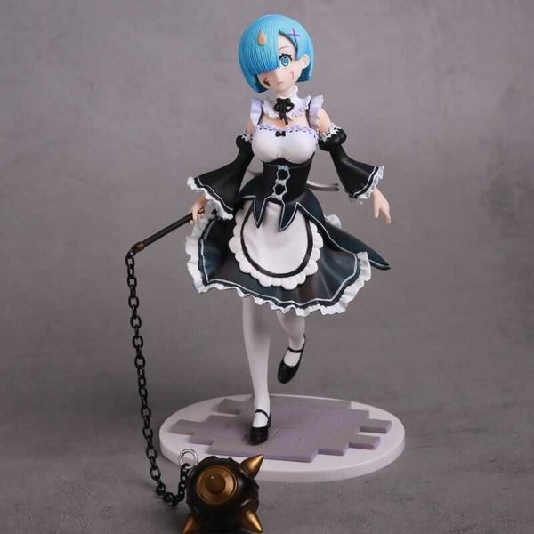 

huiya01 21cm japanese anime re: life a different world from zero remu pvc action figure model collection model q0722