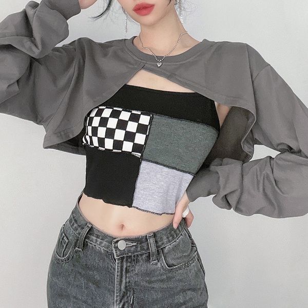 

women's t-shirt casual & tees loose irregular long sleeve blouse, White