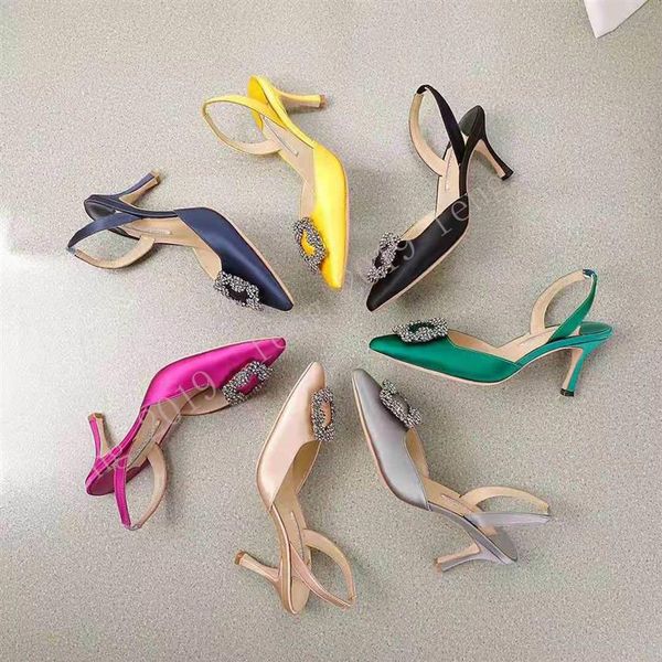 

classic ladies sandals luxury rhinestone red sole high heels designer fashion jelly slide casual shoes large size wit277y, Black
