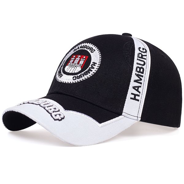 

fashion brand hat hamburg germany german casual baseball cap men women embroidered adjustable hip hop caps dad hats gift 220513, Blue;gray