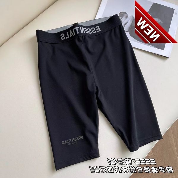 

50% off discount 22 summer ess printed letters korean shorts fashion brand casual sports pants women's slim yoga pants, White;black