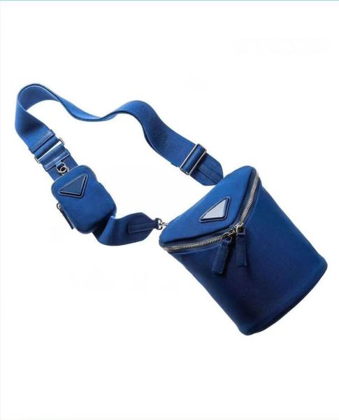 

2022new pattern shoulder bags blue luxury designer handbag chain bag adjustable shoulder strap with canvas stripes 75451#