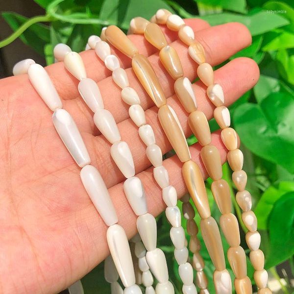 Outra cor branca de cor natural mãe de pérolas MOP MISTOS DE CANTHOS DE ÁGUA SOLHA PARA JOIXAS FAZENDO DIY BRACELETO TOTHOTHOTH TOBY22