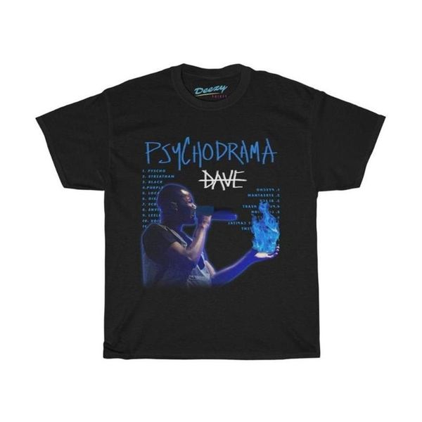 

men's t-shirts dave psychodrama shirt bootleg rap tee short sleeve black vintage style santan graphic t295j, White;black