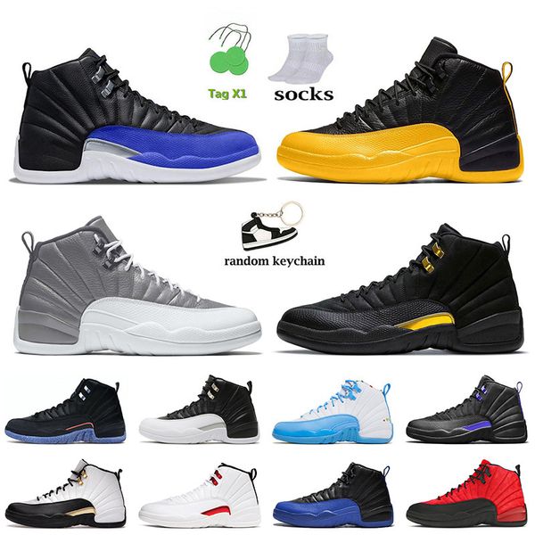 

2022 fashion jumpman 12 12s basketball shoes mens trainers hyper royal university gold stealth dark concord reverse flu game designer sports