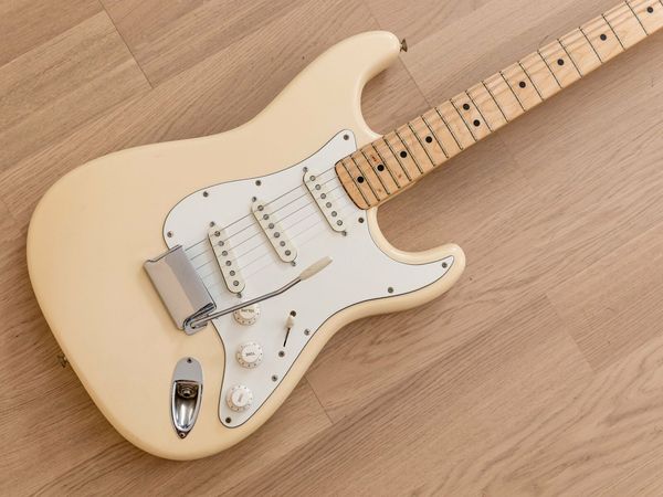 

burny custom fst-60 vintage s-style electric guitar white