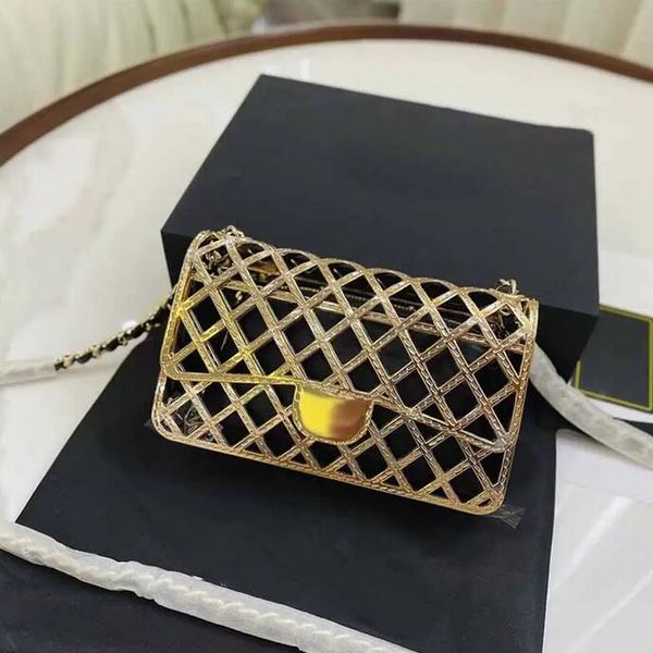 

sw mini flap glitter designer bag golden metal diamond quilting composite bag handbags gold-tone chain hardware lambskin liner zip french ha