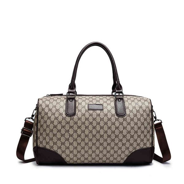 

65% outlet online sales korean travel business leisure leather men's bag capacity one shoulder portable