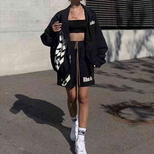 

fashion rhudes summer shorts trendy men's casual large size sports street hip hop mesh basketball boys' capris, White;black